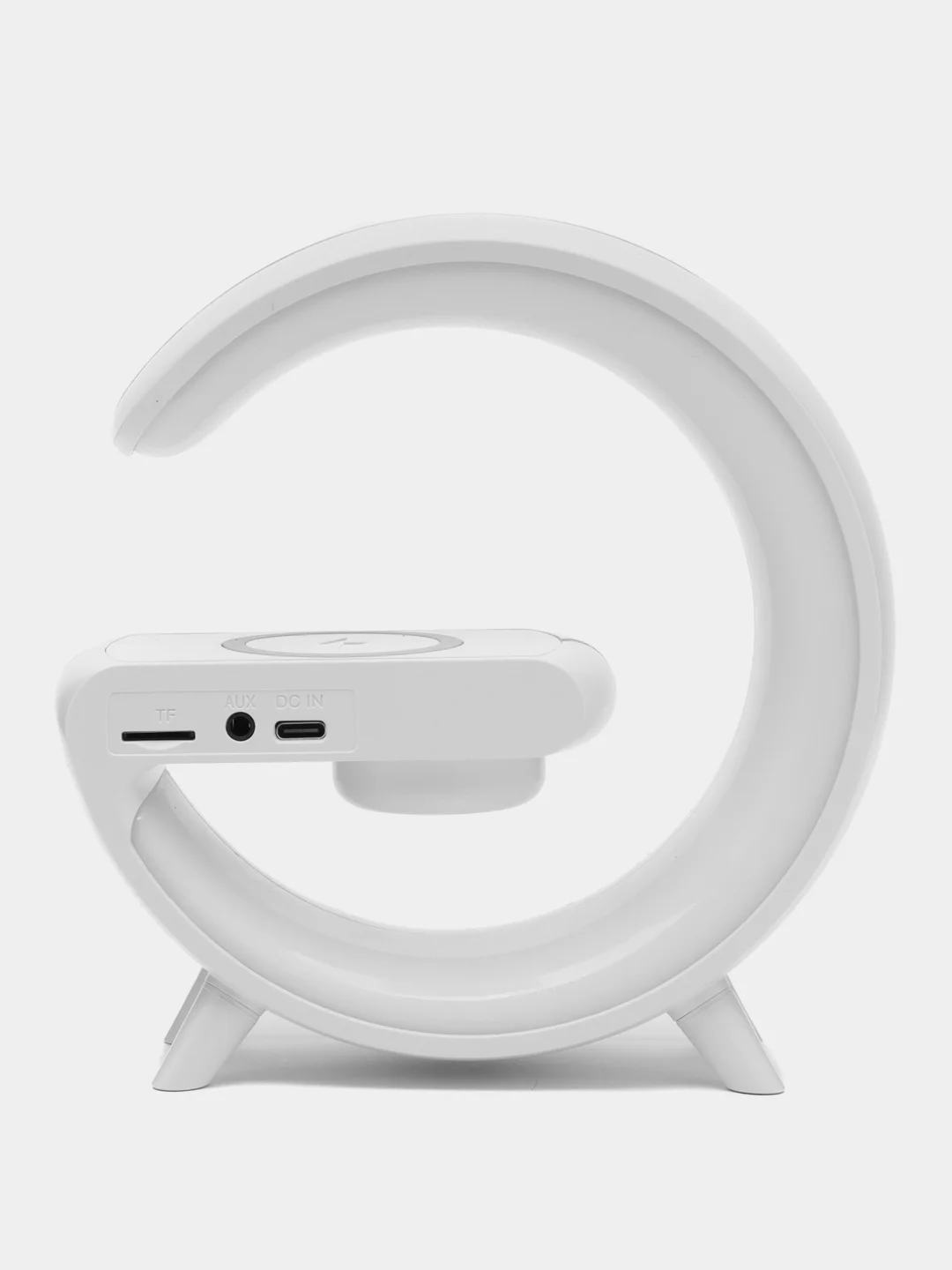 Белый умный Bluetooth светильник с колонкой, ночник, с беспроводной зарядкой