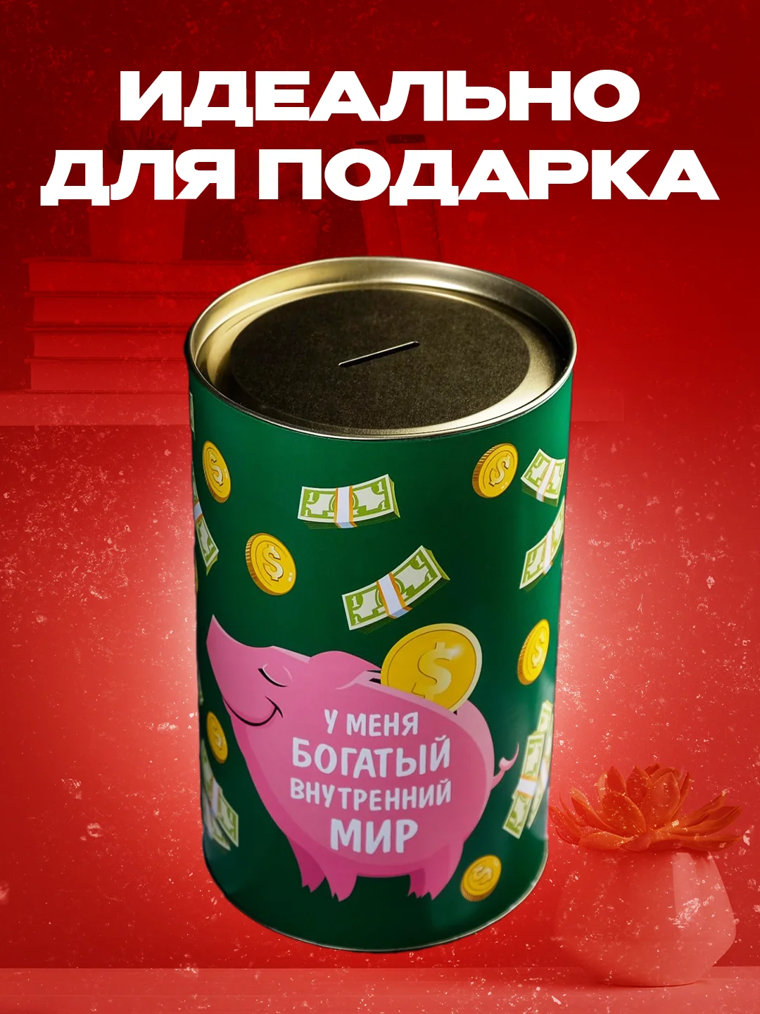 Копилка-банка XXL   для купюр и монет