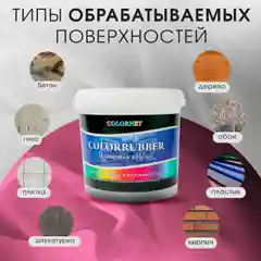 Резиновая краска Сolorrubber, 1 кг