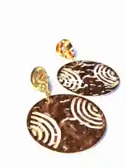 Серьги металлические круглые