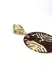 Серьги металлические круглые