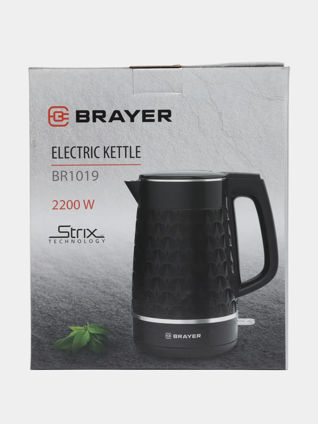 Чайник Brayer 1019BR (металл в пластике) 1,7 л (черный) 2200 Вт
