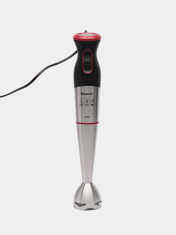 Блендер Blackton Bt HB1033SS 1000 Вт (черный/красный) 3 насадки металл 2 скорости