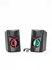 Колонки Perfeo "TRIAL", 2.0, 2х3 Вт, USB, Game Design, LED-подсветка, чёрный