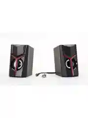 Колонки Perfeo "TRIAL", 2.0, 2х3 Вт, USB, Game Design, LED-подсветка, чёрный
