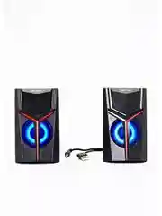 Колонки Perfeo "TRIAL", 2.0, 2х3 Вт, USB, Game Design, LED-подсветка, чёрный