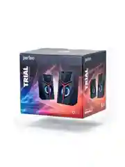 Колонки Perfeo "TRIAL", 2.0, 2х3 Вт, USB, Game Design, LED-подсветка, чёрный