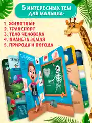 Книга с окошками картонная для детей "Моя первая энциклопедия" 235х315 мм. Проф-Пресс