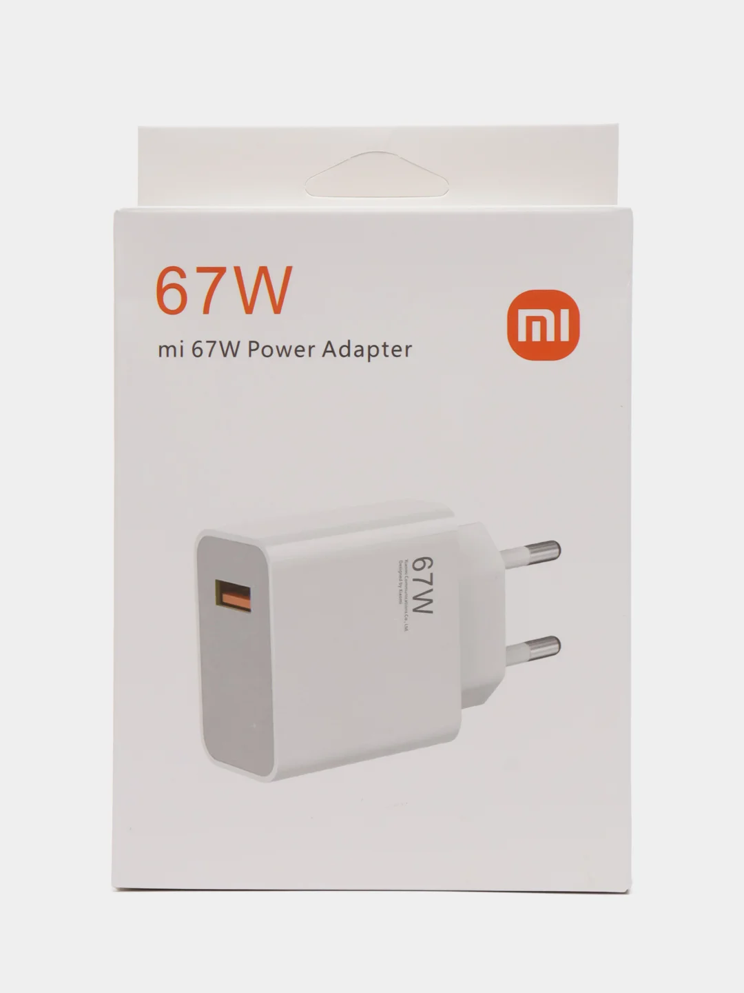 Белый блок питания адаптер 67W, 120W, быстрая зарядка, Quick Charge