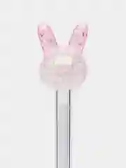 Розовый ручка шариковая "Crystal Rabbit" синяя, 0,7мм