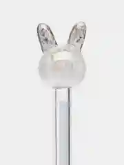 Черный ручка шариковая "Crystal Rabbit" синяя, 0,7мм