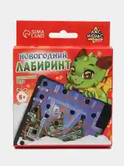 Настольная игра Новогодний лабиринт, 1 игрок, 5+