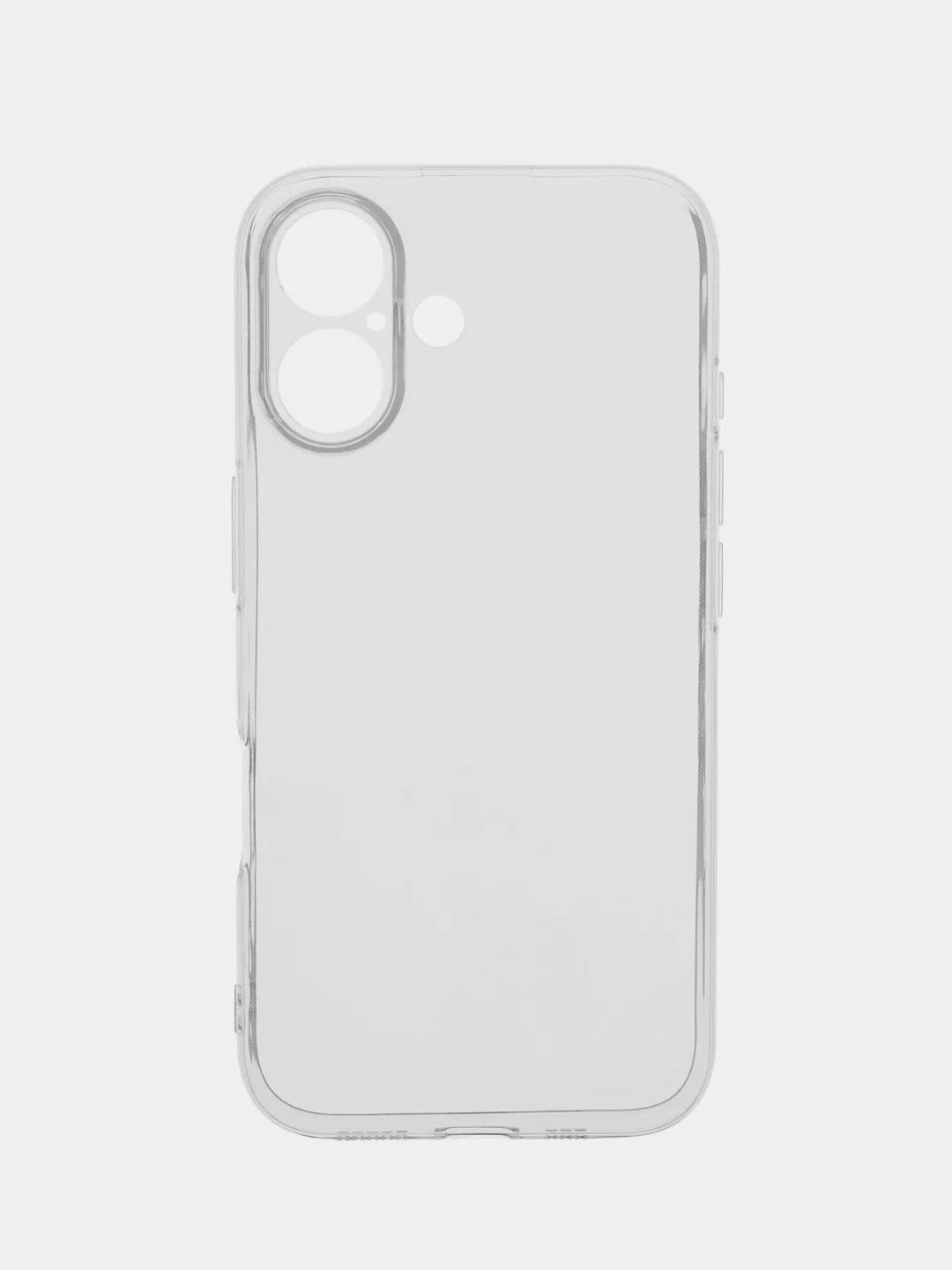 Прозрачный чехол для Apple iPhone 16 силиконовый Rosco прозрачный тонкий с бортиком защитой камер