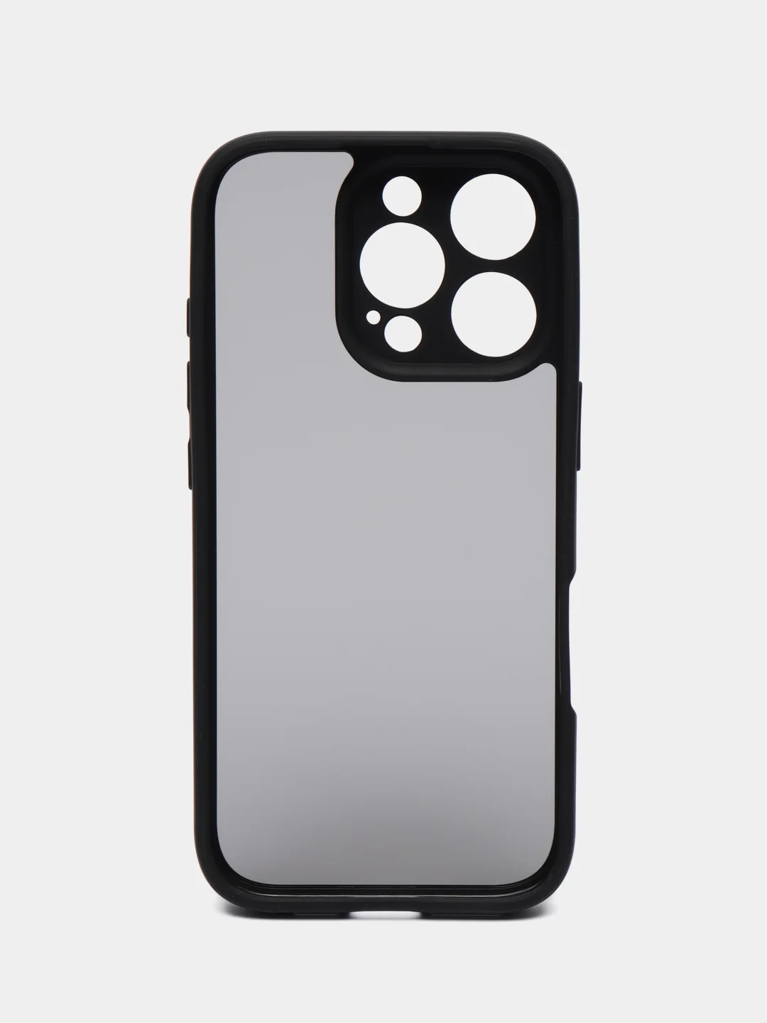 Черный чехол для Apple iPhone 16, Pro, Max, Plus пластиковый с силиконом BROSCORP противоударный