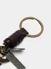 Брелок Танк с кожаным ремешком