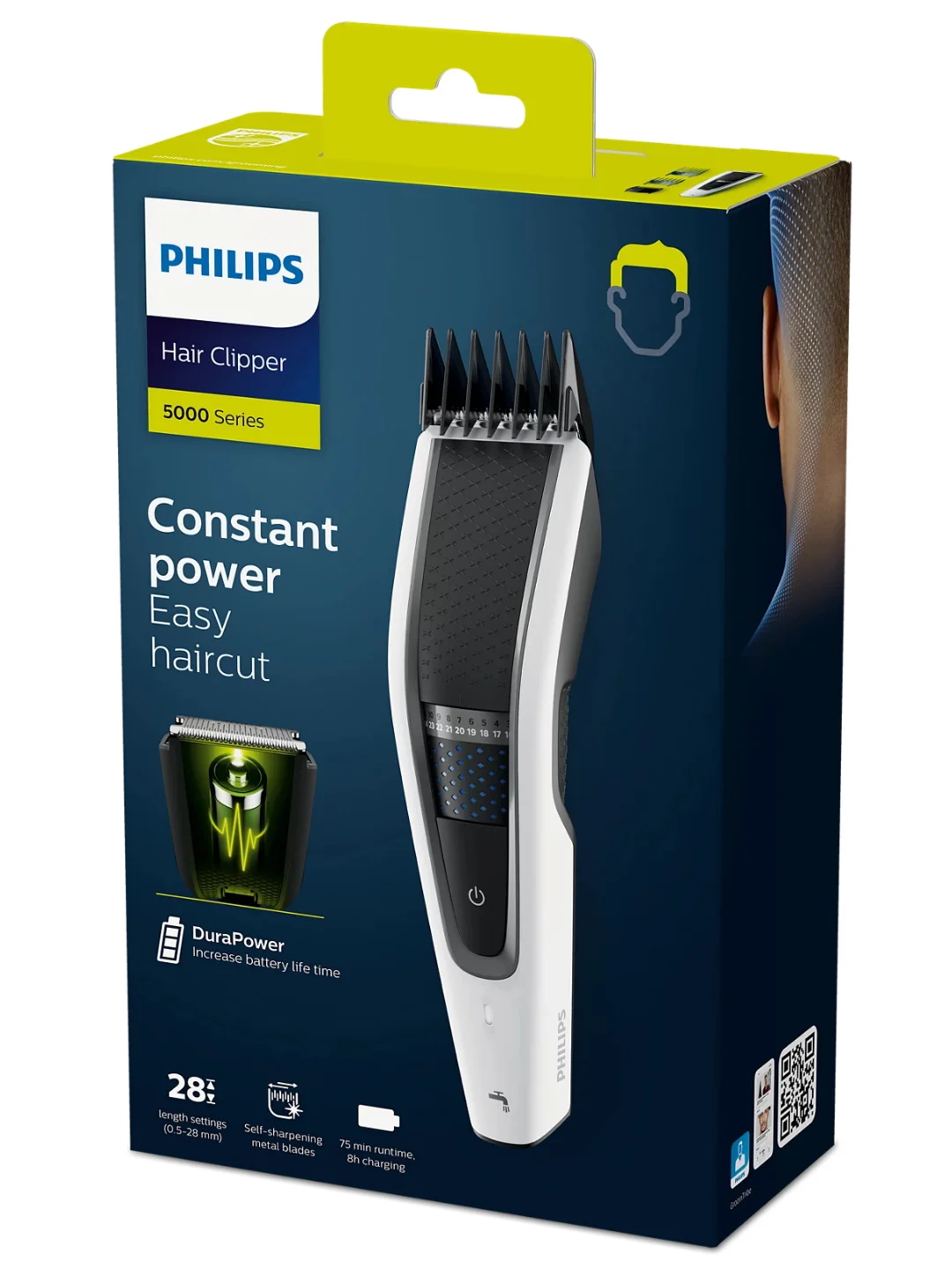 Машинка для стрижки волос Philips HC5610/1, 28 установок длины, 3 насадки