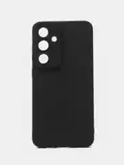 Черный чехол для Samsung Galaxy S24 FE (Самсунг Галакси С24 ФЕ), черный защита камеры силиконовый