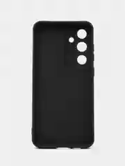 Черный чехол для Samsung Galaxy S24 FE (Самсунг Галакси С24 ФЕ), черный защита камеры силиконовый