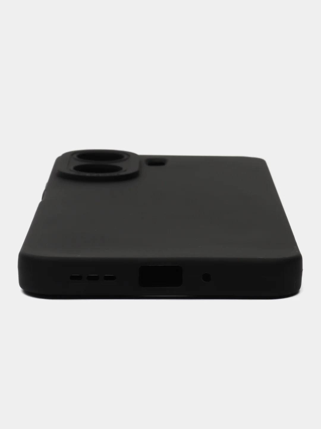 Черный чехол для Xiaomi Redmi 13C/Poco C65 (Сяоми Редми 13С/С65),черный защита камеры силиконовый