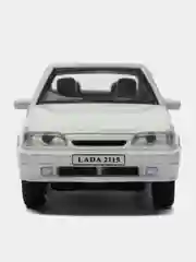 Белый машина "Lada 2115 Samara" 12 см, Технопарк, открываются передние двери и багажник, металл