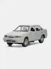Белый машина "Lada 2115 Samara" 12 см, Технопарк, открываются передние двери и багажник, металл