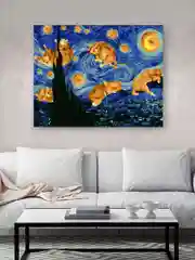 Котоночь Картина по номерам на холсте с подрамником 40 х 50, "Hobby Paint"