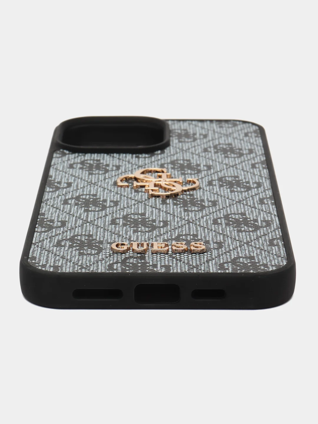 Чехол Guess PU leather iPhone 13 Pro Мах из экокожи, синий