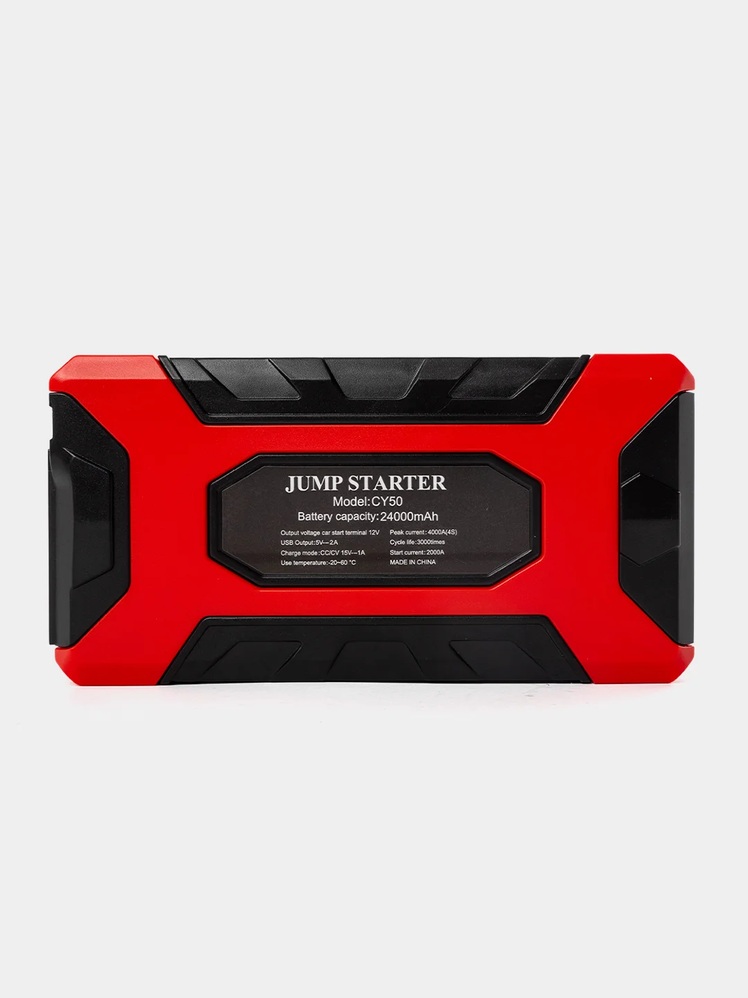 Черный пусковое зарядное устройство для автомобиля - бустер /JumpStarter CY50, 24.000 мАч
