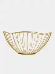 Золотой корзина для хранения фруктов, хлеба, фруктовница металлическая, кухонная корзина