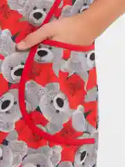 Алый летний халат для девочки