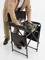 Зелёный хаки кресло складное туристическое, со столиком, 490 x 550 х 820 мм
