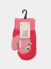 Коралловый меланж варежки детские демисезонные (2-5 лет)
