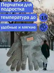 Серый перчатки