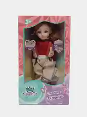 Алый интерактивная говорящая кукла 28 см "Моника", ТМ Miss Kapriz, шарнирная
