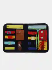 Хром бизиборд мягкий . Развивающая игрушка в дорогу .Сумка Монтессори