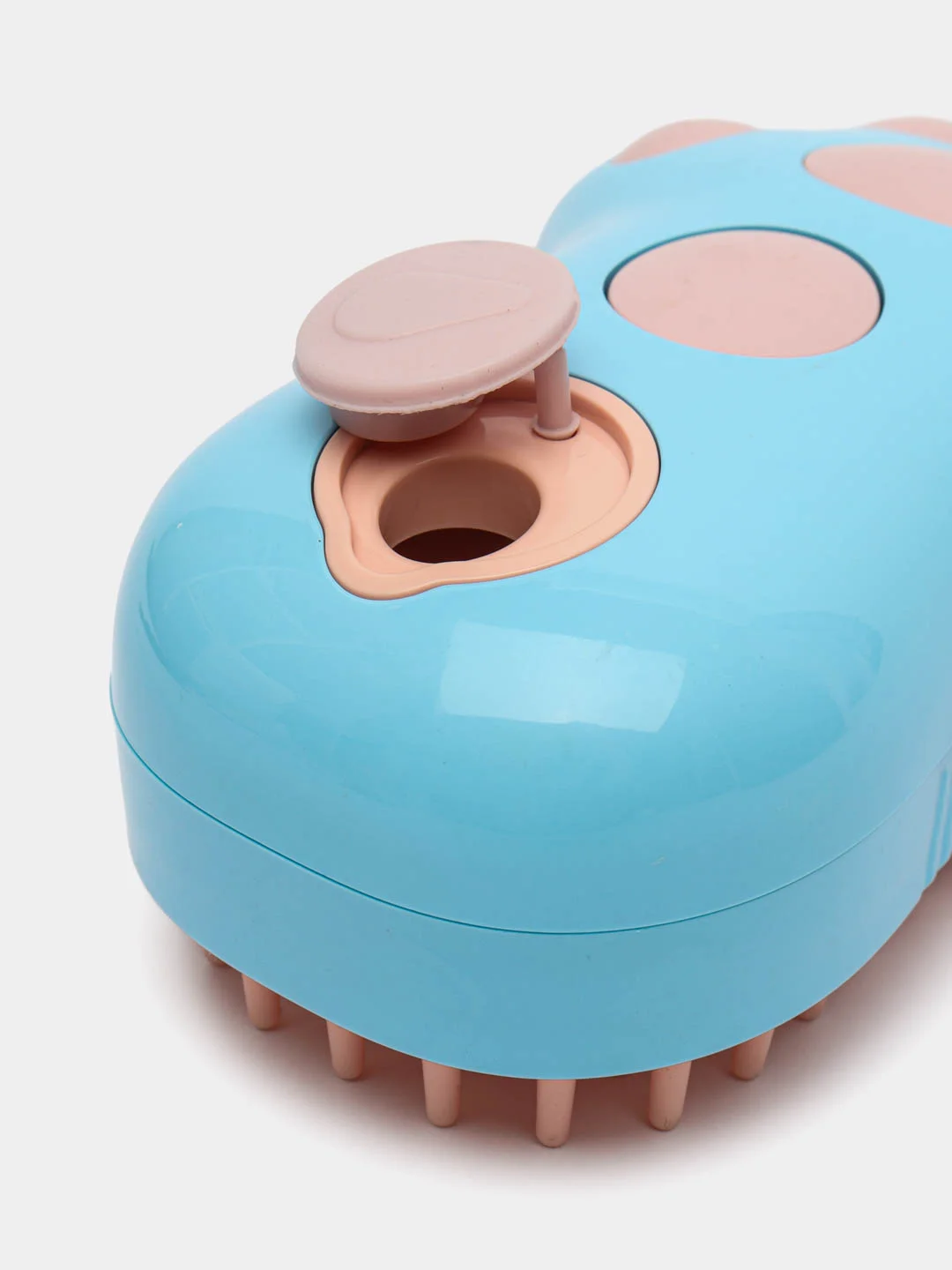 Голубой щетка паровая для кошек и собак PetSpa, с жидкостью, силиконовая расческа, для шерсти