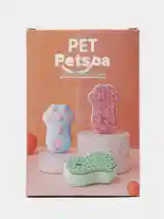 Голубой щетка паровая для кошек и собак PetSpa, с жидкостью, силиконовая расческа, для шерсти