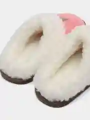 Коралловый меланж тапочки домашние женские, глубокие, шлепки меховые