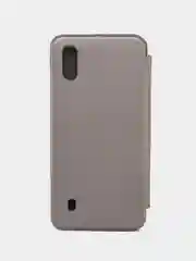 Серебряный чехол книжка для ZTE Blade A5 2020 (ЗТЕ Блэйд A5 2020)