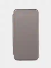 Серебряный чехол книжка для ZTE Blade A5 2020 (ЗТЕ Блэйд A5 2020)