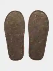 Коралловый меланж тапочки домашние женские угги из овечьей шерсти меховые