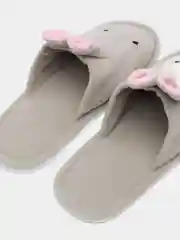 Серый тапочки женские зайки