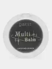 Румяна для лица QiBest кремовые черные, тинт, тени, 3 в 1, 4 мл
