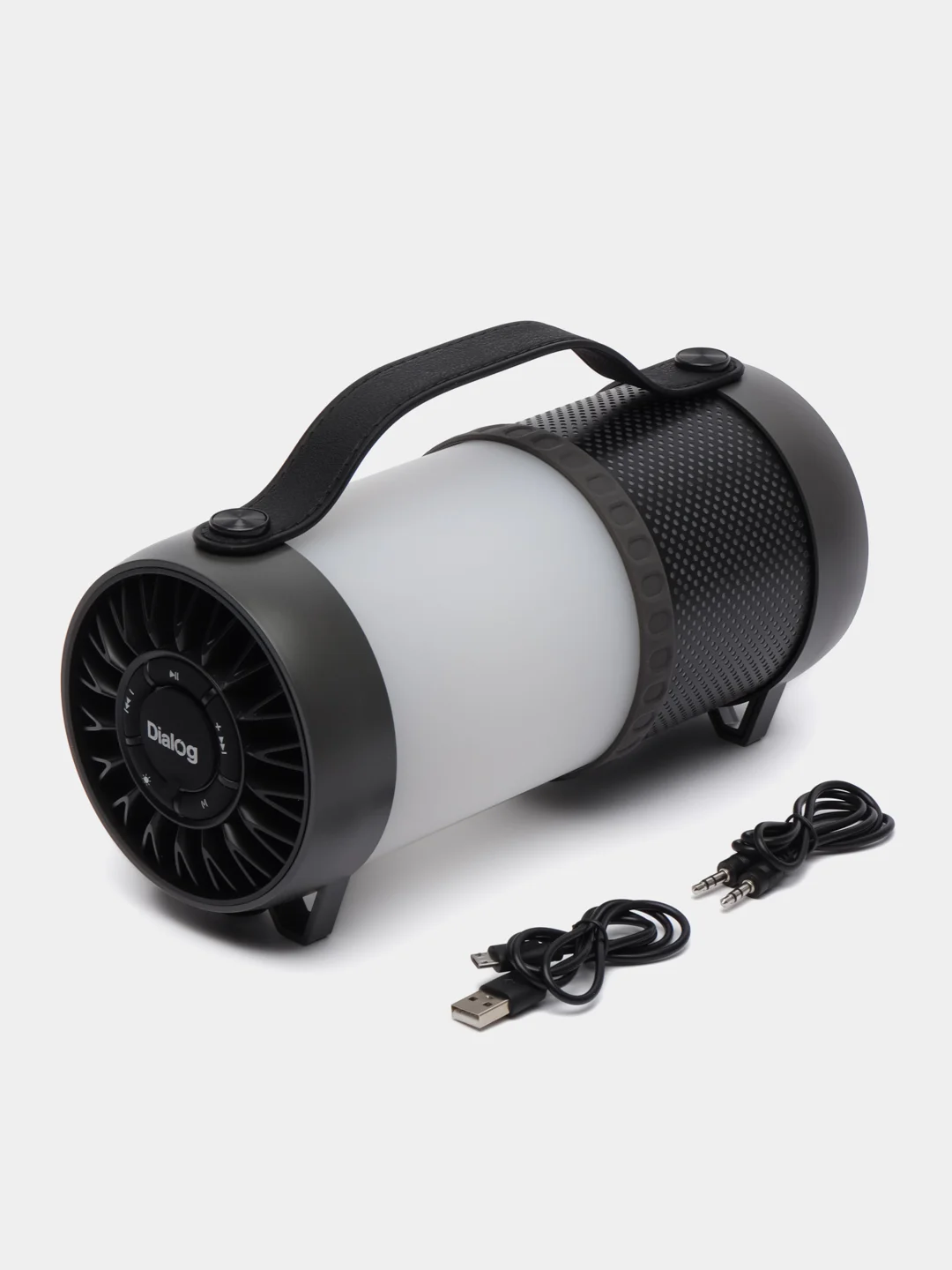 Черный портативная колонка блютуз, беспроводная колонка Bluetooth с подсветкой Dialog AP-1010