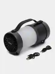Черный портативная колонка блютуз, беспроводная колонка Bluetooth с подсветкой Dialog AP-1010