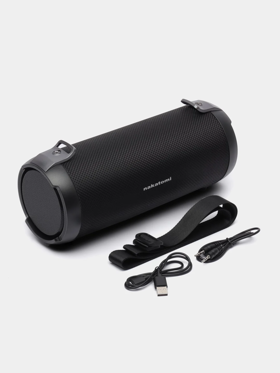 Черный портативная колонка блютуз, беспроводная колонка Bluetooth с подсветкой 10W RMS