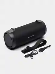Черный портативная колонка блютуз, беспроводная колонка Bluetooth с подсветкой 10W RMS