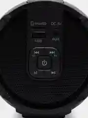 Черный портативная колонка блютуз, беспроводная колонка Bluetooth с подсветкой 10W RMS