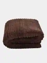 Шоколадный плед 200х220 Шахматы 260г GALTEX