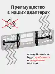 Адаптер, переходник рамки номерного знака, для китайских авто
